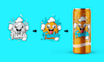 design creative beverage, beer, soft drink and soda can label