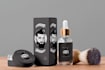 do beard hair oil label, box packaging, bottle design