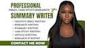 do essay writing, content writing, research, summary, creative essay,