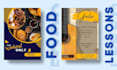 design food flyers, posters, and menu in canva