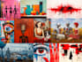 create  modern abstract japandi boho art ai wall art, canvas print, home decor