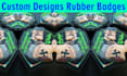 make custom design military pvc rubber logo patches