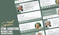 design clickable HTML email signature and email banner for real estate