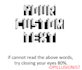 write your custom text in bad eyes illusion style