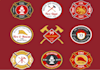 design unique and creative  firefighter logo