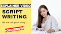 be your engaging youtube script writer, script writing, and course script