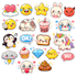 draw cute kawaii doodles cartoon for stickers, emoticons