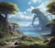 draw  landscape digital art using ai