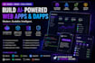 create ai website, ai web application, ai web3 dapp,   ai saas as full stack dev