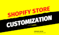 create customize shopify store or shopify website