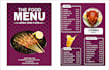 an amazing menu design, food menu, restaurant menu design