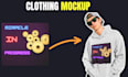 do 3d clothing mockup or 360 video of t shirt and hoodies