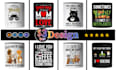 do custom design for coffee, mug, hat, cap or tote bag