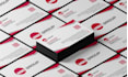 design an elegant double sided business card with a qr code