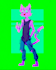 draw your oc furry with brilliant colors in my style