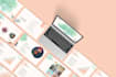 design business pitch deck and professional powerpoint presentation