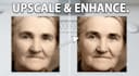 unblur, upscale, and enhance old or blurry photos