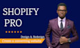 create shopify website redesign store design dropshipping store site web