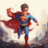 drawing custom superhero character in action
