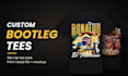design a custom 90s bootleg rap tee with your photo