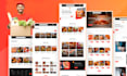 design restaurant website, fast food website, bbq website
