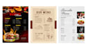 design modern and professional restaurant menu design