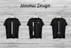 design minimalist t shirt and custom tshirt design