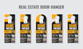 design real estate door hanger with different cutting styles