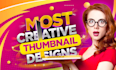 design attractive youtube thumbnail