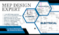 draw electrical, mechanical plan, plumbing, mep drawings