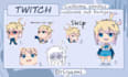 draw cute chibi anime style sticker emoji