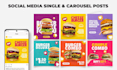 design eye catching social media posts, carousels,  and ads
