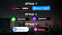 make social media popups for youtube, twitch, kick
