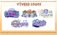design vtuber logo kawaii cute and animated for streamer