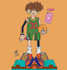 draw cartoon, anime characters, and concept art