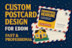 design authentic postcard or direct mail in just 24 hours
