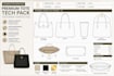 create factory ready bag tech pack and backpack spec sheet