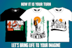 create unique and creative t shirt designs for your brand