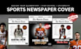 design your sports magazine or newspaper cover