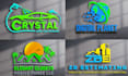 create a modern professional and 3d business logo design