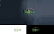 create retro holiday baileys produce nursery logo