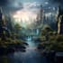create fantasy background and landscape