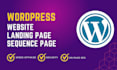 create a modern responsive wordpress website or landing page with elementor pro