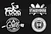 bbq, coffee, bar, bakery, food, restaurant logo design