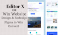 design wix studio and editor x website or figma to wix