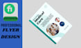 design professional medical  business flyer