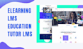 develop lms or elearning website with tutor lms