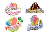 do ice cream, candy, sweets, bakery, restaurant, food logo