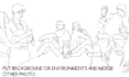 custom couple line art portrait semi detailed illustration