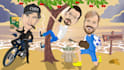 do caricature and background in just dollar 5